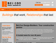 Tablet Screenshot of bel-con.com